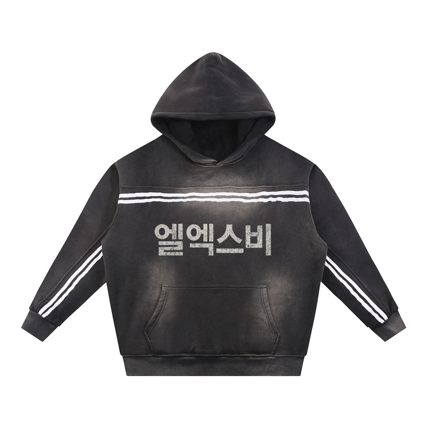 Sun Fade Contrast Tape Fleece Hoodie