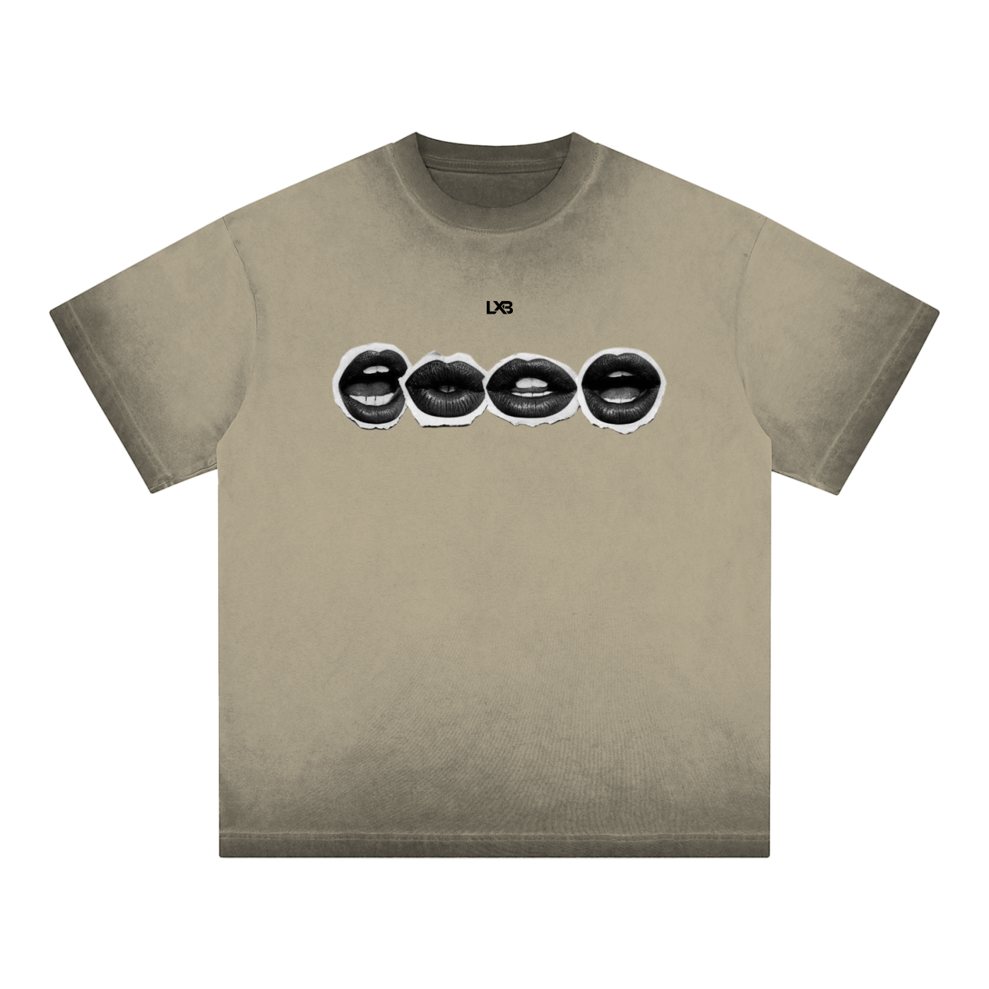 Lips Reverse Dyed T-Shirt
